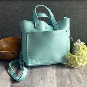 Portland Leather Cabo Mini Cross Body Bag With Strap